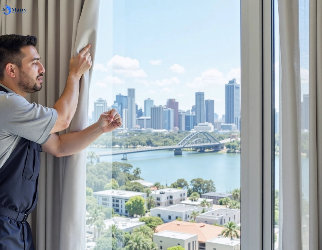Professional curtain steam cleaning service sandringham-vic QLD by Matty Curtain Cleaning