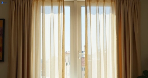 Dull dusty drapes in sandringham-vic before professional cleaning